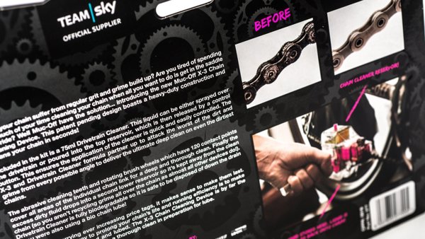 Muc-Off Muc-Off chain cleaning device X-3 Dirty Chain Machine, cleaning agent (incl. 75ml Drivetrain Cleaner)