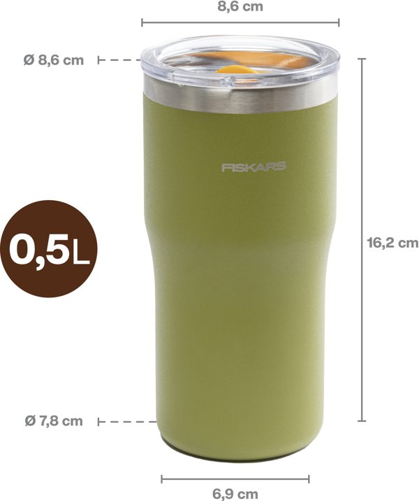 ΚΟΥΠΑ FISKARS ON-THE-GO 0.5L NETTLE