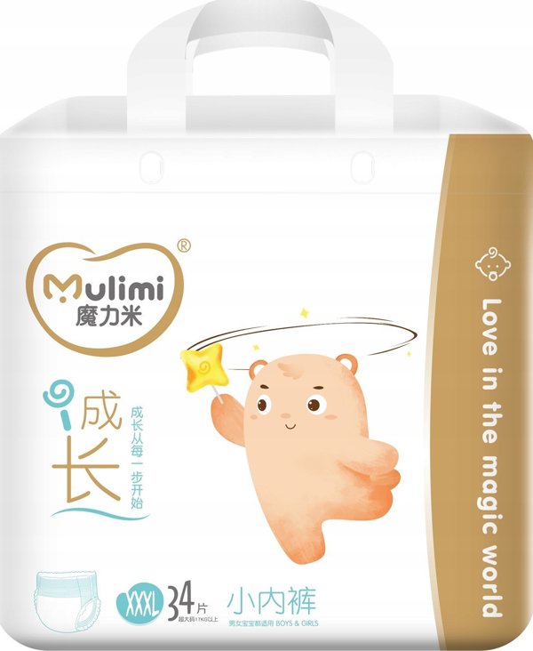 MULIMI Πάνες-βρακάκια MULIMI Pull-ups XXXL, 17+kg, 34 τεμ