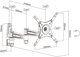 MultiBrackets M VESA Flexarm 360 III Λευκό 75 100 200, 81.3 εκ. (32"), 75 x 75 χιλ., 200 x 200 χιλ., -15 - 15°, 360°, Λευκό