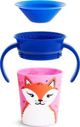 Munchkin Κύπελλο χωρίς διαρροές 360 Eco Wildlove Εκπαιδευτικό Αλεπού 177ml ροζ