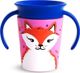 Munchkin Κύπελλο χωρίς διαρροές 360 Eco Wildlove Εκπαιδευτικό Αλεπού 177ml ροζ