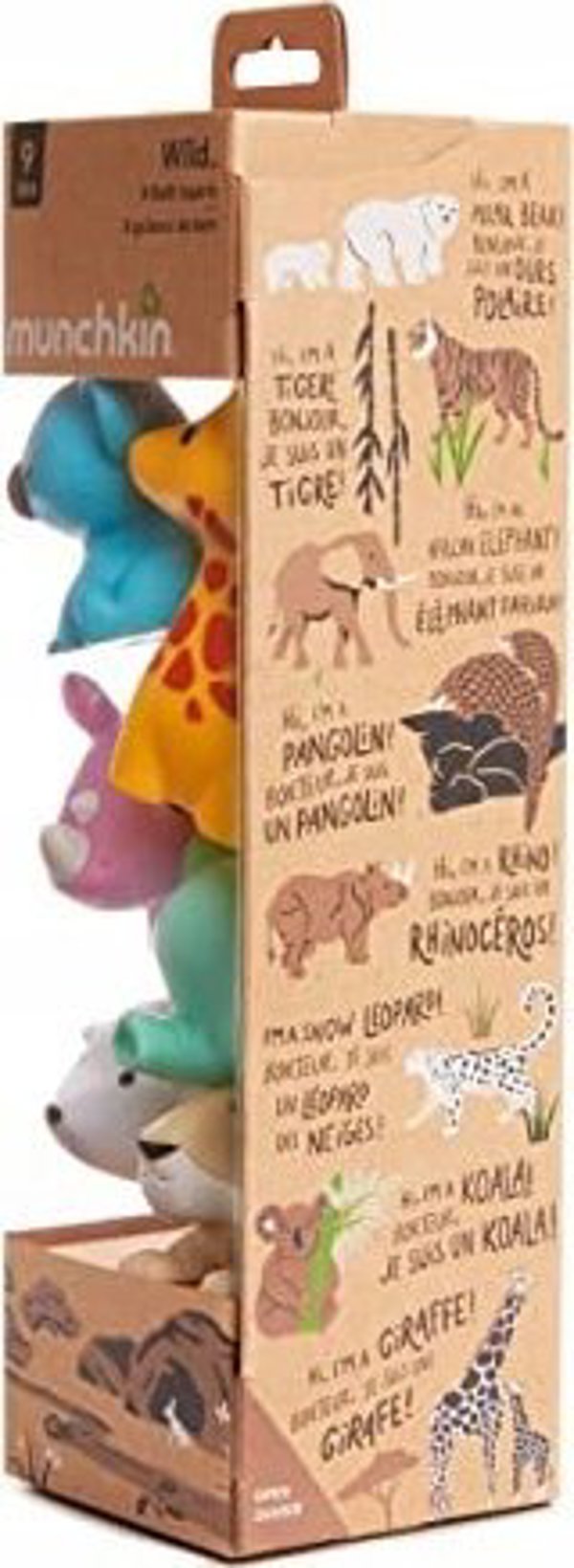 Munchkin MUNCHKIN σετ παιχνιδιών μπάνιου, ζώα, 9 μηνών+, 8 τεμ, 012543 13421909 5019090125437