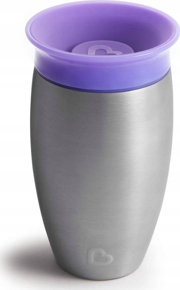 Munchkin MUNCHKIN nerūdijančio plieno puodelis, Miracle 360, 12mėn+, βιολετίνες, 296ml, 05190901 13414495 5019090519090
