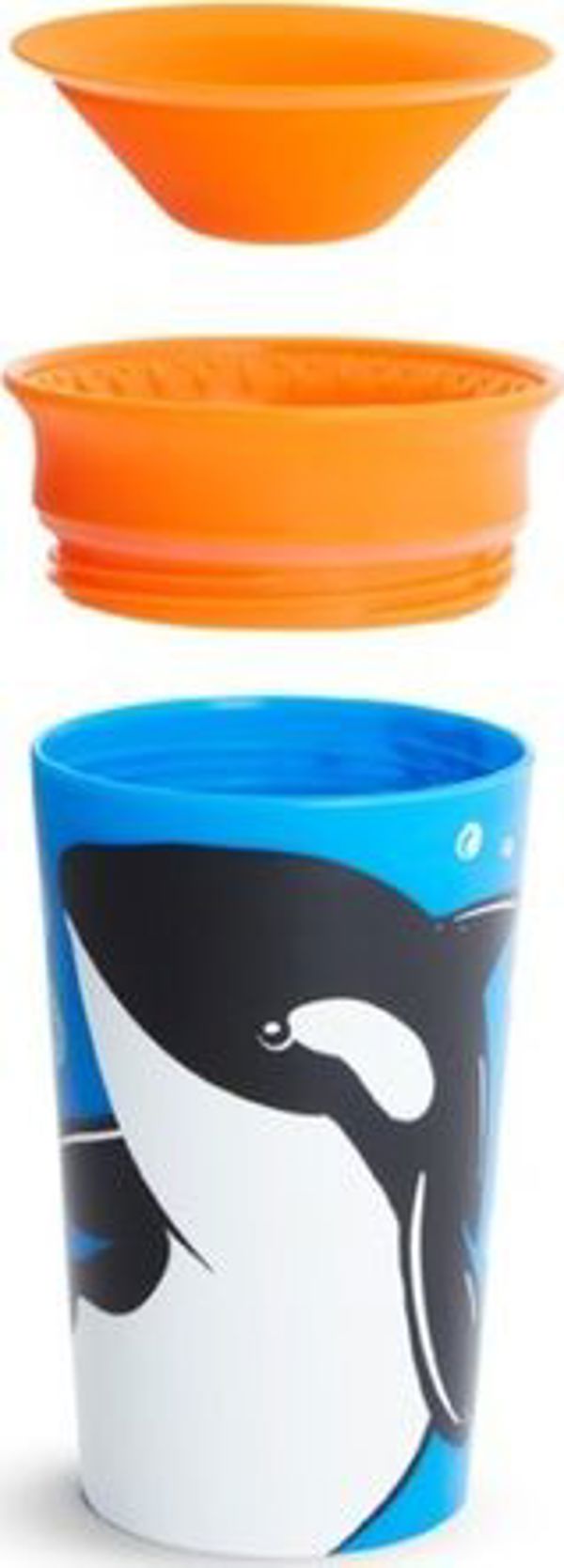 Munchkin Κύπελλο χωρίς διαρροές 360 Eco Wildlove Όρκα 266ml μαύρο