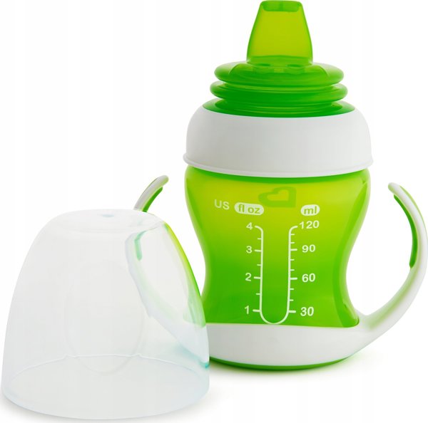 Munchkin MUNCHKIN Gentle Transition Trainer Cup, 4m+, 118ml, green, 05178501WWW