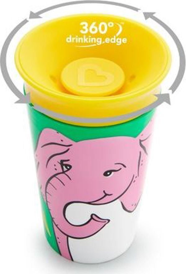 Munchkin MUNCHKIN ΚΥΠΕΛΛΟ 360 ECO WILDLOVE ΕΛΕΦΑΝΤΑΣ, 266 ML