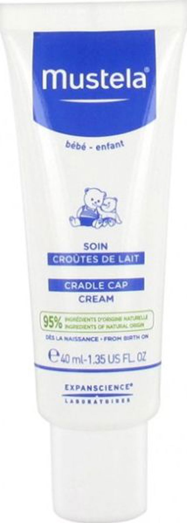 Mustela Bébé Κρέμα για τη Νινίδα, Ενυδατική Φροντίδα Προσώπου & Σώματος για Βρέφη, 40ml