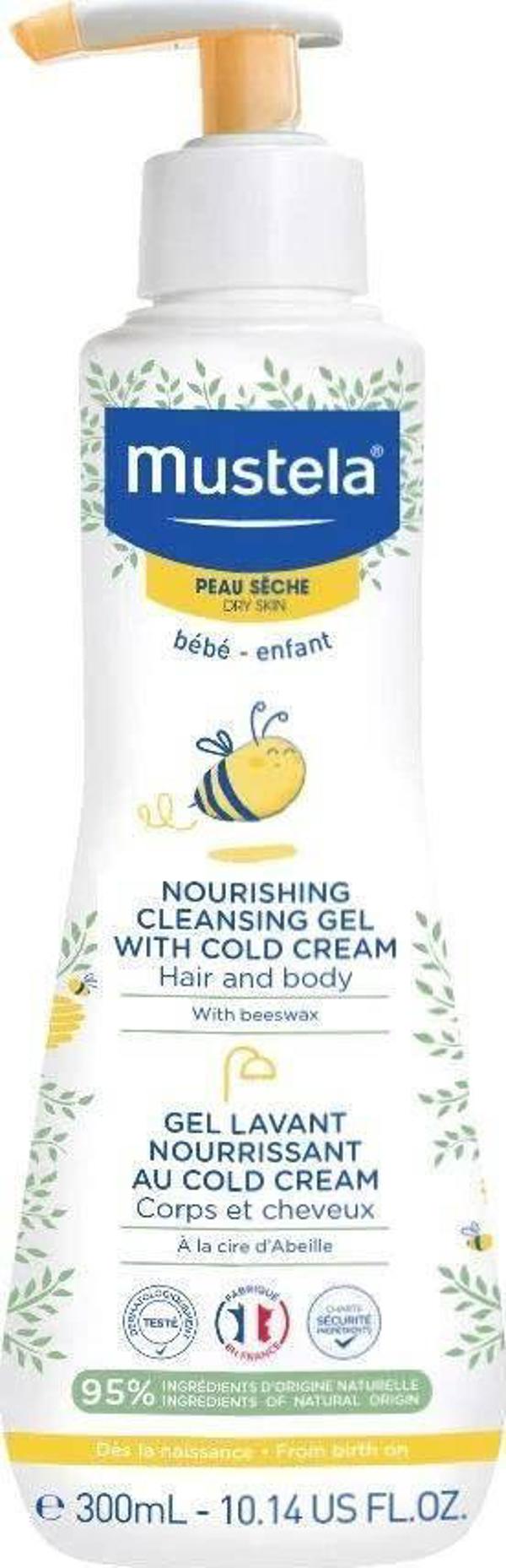 Mustela MUSTELA_Nourishing Cleasning Gel With Cold Cream θρεπτικό τζελ καθαρισμού για ξηρό δέρμα 300ml 10861837 3504105036089