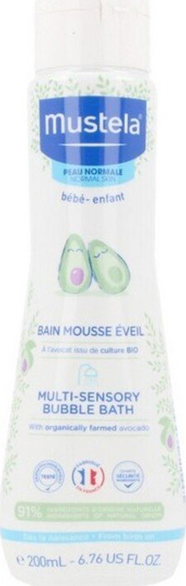 Mustela Αφρόλουτρο Πολλαπλών Αισθήσεων για Μωρά και Παιδιά 200ml - Απαλός Καθαρισμός Σώματος και Μαλλιών