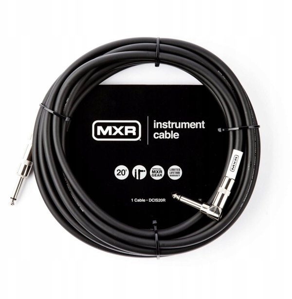 Καλώδιο οργάνου MXR Standard με γωνιακό σύνδεσμο 6 μ, μαύρο