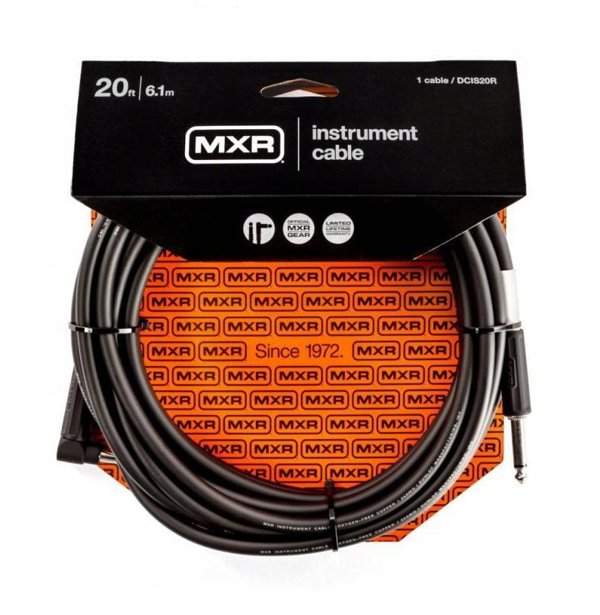 Καλώδιο οργάνου MXR Standard με γωνιακό σύνδεσμο 6 μ, μαύρο