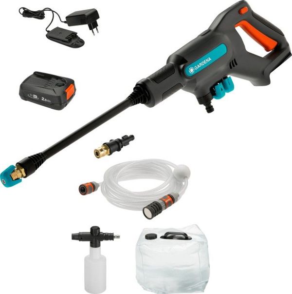 Πλυστικό μηχάνημα υψηλής πίεσης Gardena AquaClean 24/18V P4A Premium Set