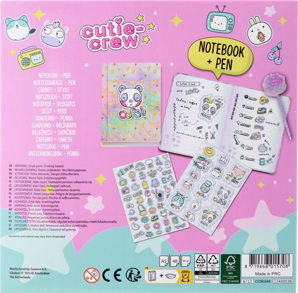 My Little Pony CUTIE CREW σημειώσεις λούτρινο+στυλό CC60346 15708
