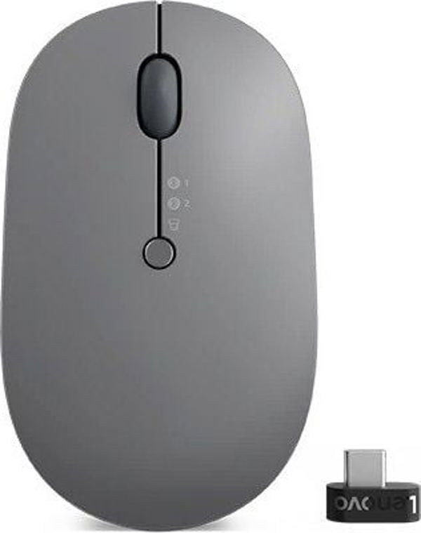 Lenovo Go Multi-Device Ασύρματο Ποντίκι, Σύνδεση με 3 Συσκευές (4Y51C21217)