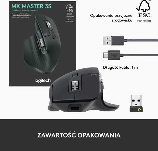 Ποντίκι Logitech MX Master 3S Performance Graphite (910-006559)
