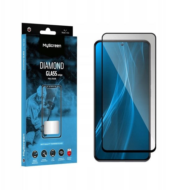 Προστατευτικό MyScreen για Motorola Moto S50 - Σκληρυμένο γυαλί με κόλλα σε όλη την επιφάνεια MyScreen DIAMOND GLASS edge FULL GLUE (μαύρο πλαίσιο)