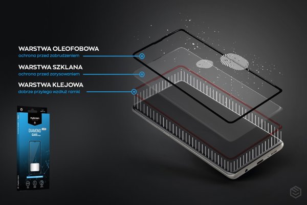MyScreen Protector MS Diamond Glass Edge Lite FG OnePlus Nord CE 3 Lite μαύρο Full Glue