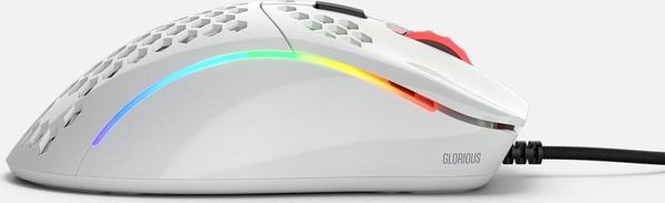 Glorious Model D- Gaming Ποντίκι, Ελαφρύ Honeycomb Design, Λευκό, Ενσύρματο