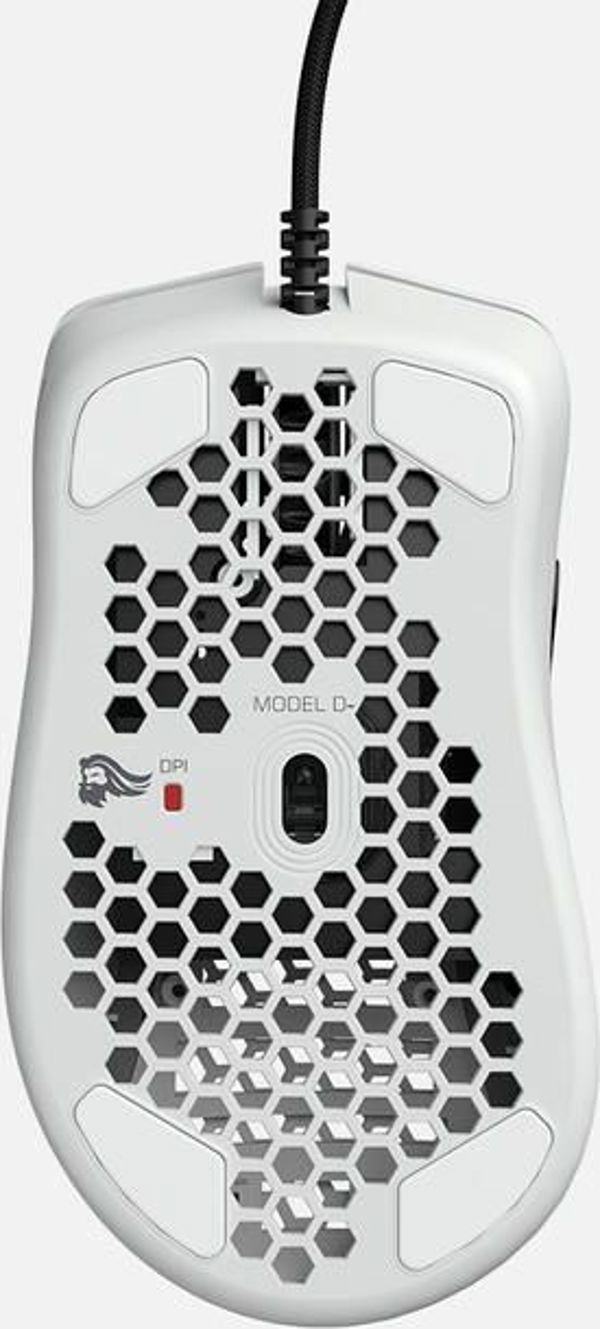 Glorious Model D- Gaming Ποντίκι, Ελαφρύ Honeycomb Design, Λευκό, Ενσύρματο
