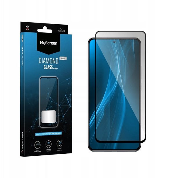 MyScreen Protector Realme Narzo 70 Turbo - Tempered glass for slightly curved screens DIAMOND GLASS LITE edge FULL GLUE