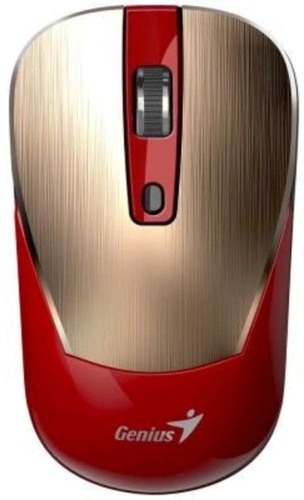 Genius NX-7125 Ασύρματο Οπτικό Ποντίκι 1200 DPI, Κόκκινο-Χρυσό