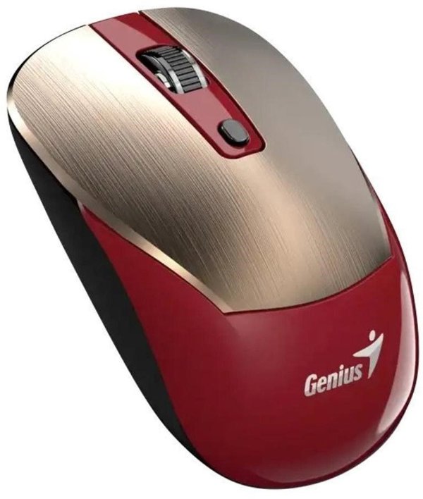 Genius NX-7125 Ασύρματο Οπτικό Ποντίκι 1200 DPI, Κόκκινο-Χρυσό