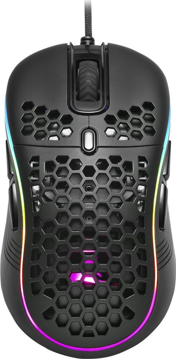 Sharkoon Light² S RGB Gaming Mouse - Ελαφρύ Ποντίκι 78g, Αμφιδέξιο, Μαύρο