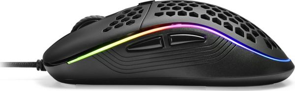 Sharkoon Light² S RGB Gaming Mouse - Ελαφρύ Ποντίκι 78g, Αμφιδέξιο, Μαύρο