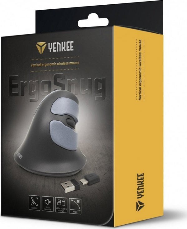 Mysz Yenkee Mysz ergonomiczna pionowa YMS 50350 ERGO USB A , USB C