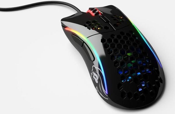 Glorious Model D Gaming Ποντίκι, Ελαφρύ με Κέλυφος Κηρήθρας, Μαύρο (GLO-MS-DM-GB)