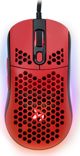 Arozzi Favo Gaming Mouse, Ελαφρύ Ποντίκι με Καλώδιο Paracord, 7 Κουμπιά, Μαύρο/Κόκκινο