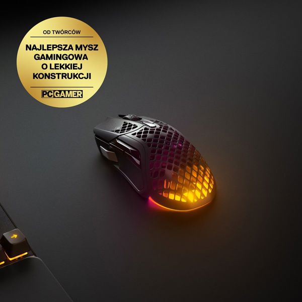 SteelSeries Aerox 5 Wireless Gaming Mouse, 74g, 9 Προγραμματιζόμενα Κουμπιά, RGB