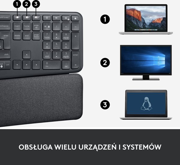 Ποντίκι Logitech Lift Graphite (910-006473) + Ergo K860 (920-010108)