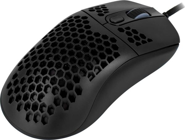 Arozzi Favo Ελαφρύ Gaming Ποντίκι με Καλώδιο Paracord, 7 Κουμπιά, Μαύρο (AZ-FAVO-BK)