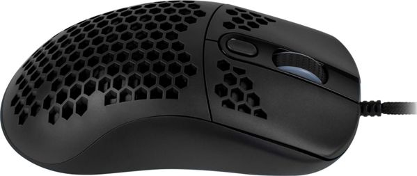 Arozzi Favo Ελαφρύ Gaming Ποντίκι με Καλώδιο Paracord, 7 Κουμπιά, Μαύρο (AZ-FAVO-BK)