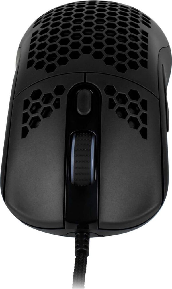 Arozzi Favo Ελαφρύ Gaming Ποντίκι με Καλώδιο Paracord, 7 Κουμπιά, Μαύρο (AZ-FAVO-BK)