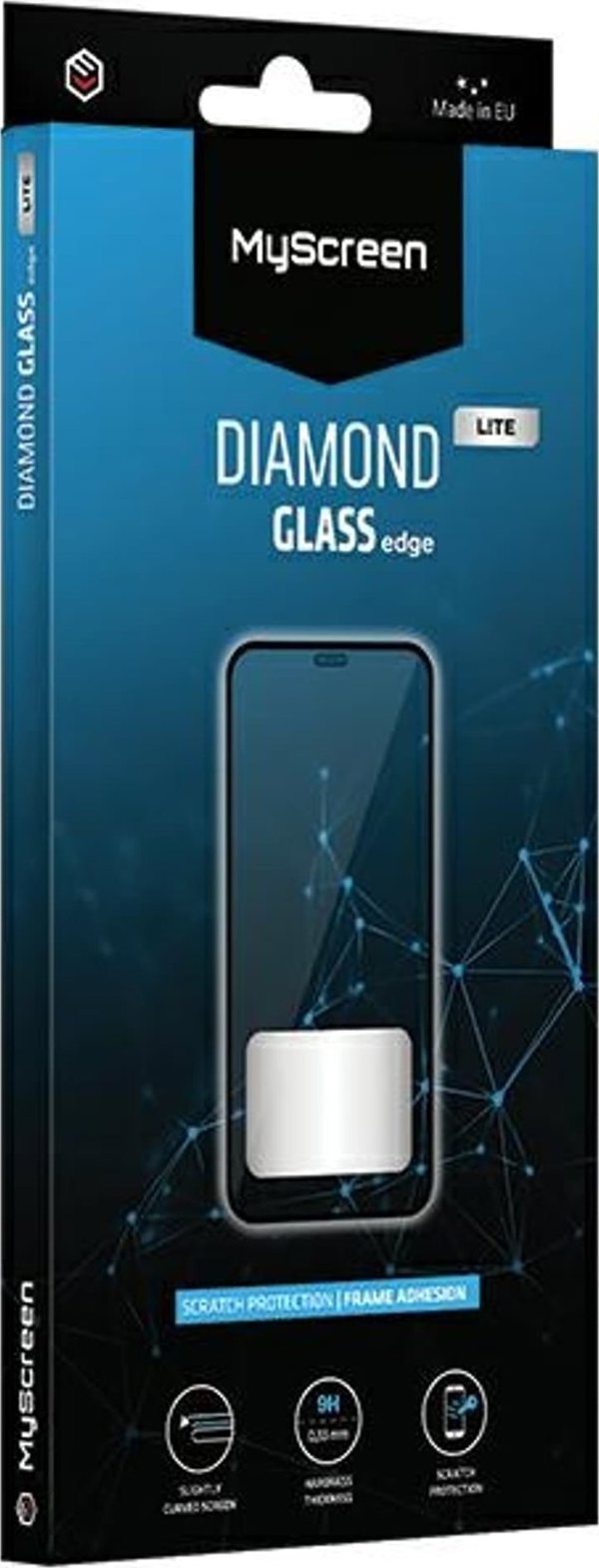 Προστατευτικό MyScreen Protector MyScreen Protector - Σκληρυμένο γυαλί για ελαφρώς στρογγυλεμένες οθόνες DIAMOND GLASS LITE edge FULL GLUE για Realme 12+