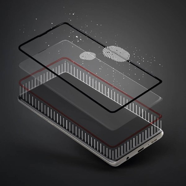 Προστατευτικό MyScreen για Realme C31/C35/C30 - Σκληρυμένο γυαλί για ελαφρώς καμπυλωτές οθόνες DIAMOND GLASS LITE edge FULL GLUE