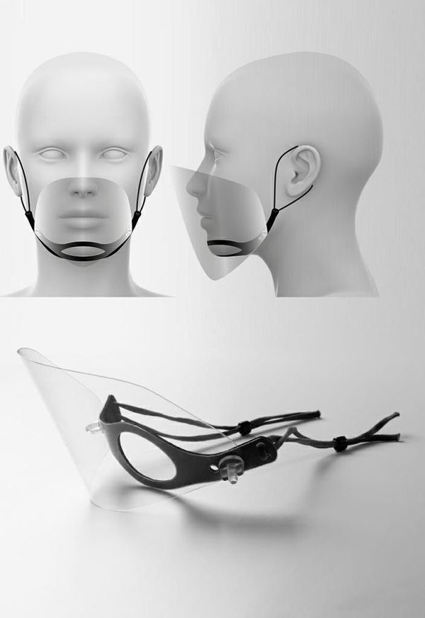 MyScreen Protector SmartSHIELD Προστατευτικό Πρόσωπου (Half-Visor) - Επαναχρησιμοποιούμενη Ασπίδα Στόματος και Μύτης