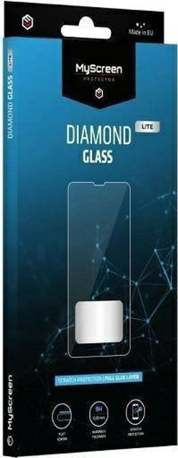 Προστατευτικό MyScreen για Motorola Moto Edge 30 - Σκληρυμένο γυαλί για ελαφρώς καμπυλωτές οθόνες DIAMOND GLASS LITE edge FULL GLUE