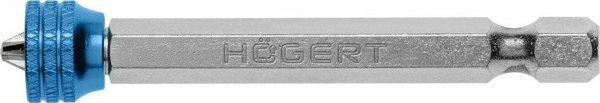 Högert Technik Μύτες Κατσαβιδιού PH2 65mm με Μαγνητική Θήκη, Σετ από Κράμα Χάλυβα 58-60 HRC