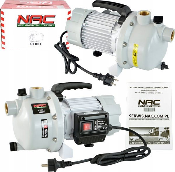 NAC NAC POMPA OGRODOWA 1000W 4400l/h