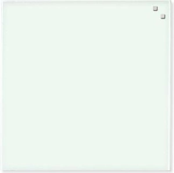 NAGA Γυάλινος Μαγνητικός Πίνακας 45x45cm Λευκός (10702)