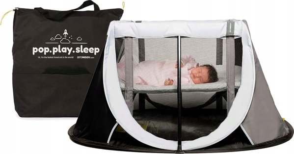 Φορητή σκηνή Aeromoov AeroMoov Instant Travel Cot -matkasänky, Pilkas