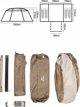 Τουριστική σκηνή Naturehike Village σκηνή 17 cnh22zp021-καφέ NATUREHIKE 13862047 6927600000000