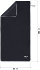 Πετσέτα μικροϊνών Frotte μαύρη 160x80cm Nils Aqua