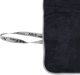 Πετσέτα μικροϊνών Frotte μαύρη 160x80cm Nils Aqua