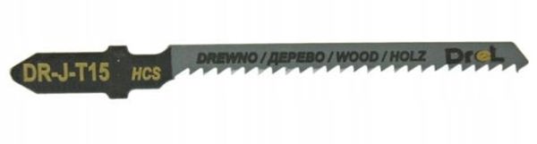 Στενή κοπή ξύλου "DREL" T15/2 T119BO 2 τεμ.