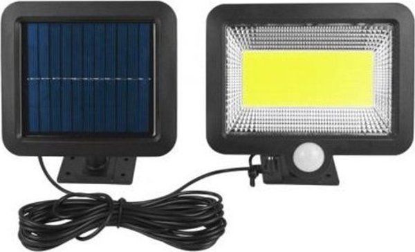 Προβολέας LTC Λάμπα LTC COB, 10 W, ηλιακός πίνακας, αισθητήρας κίνησης και λυκόφωτος, μπαταρία 1800 mAh. 11650848 5902270766295